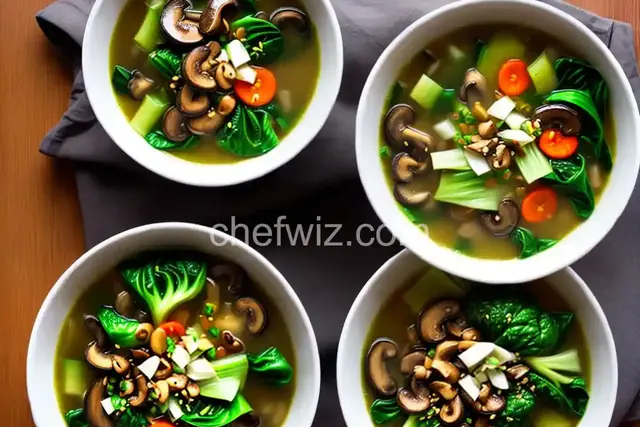 Mushroom Bok Choy Soup