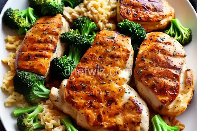 Mushroom, Broccoli, and Cheese Stuffed Chicken