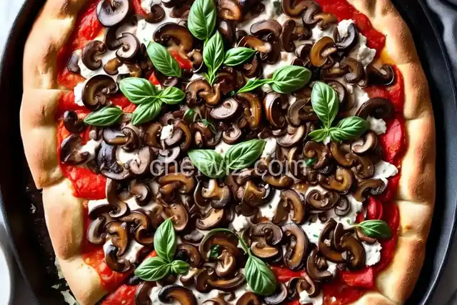 Mushroom-Thyme White Pizza