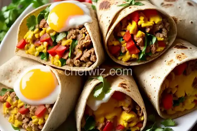 New Mexico Green Chile Breakfast Burritos