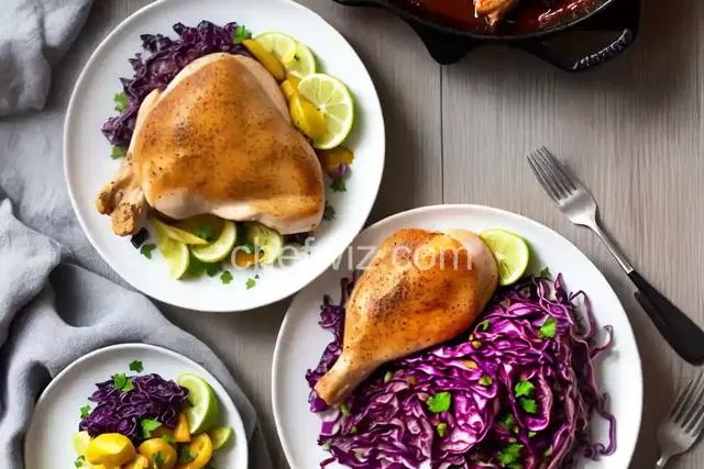 Oktoberfest Chicken and Red Cabbage