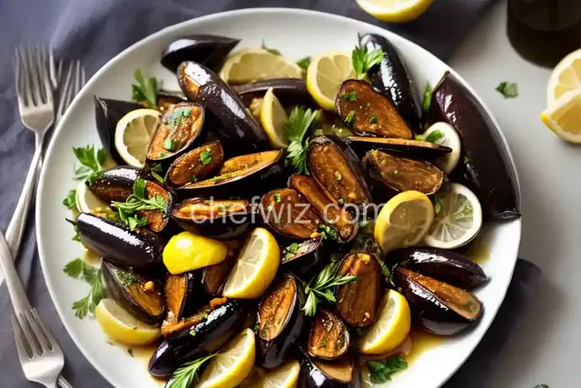 Olive Oil Roasted Eggplant with Lemon