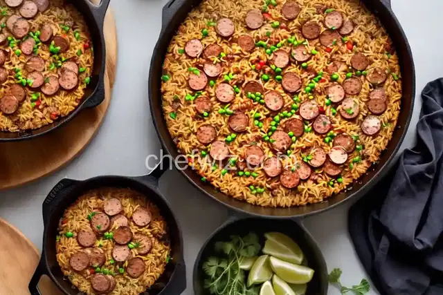 One-Pot Chicken and Sausage Orzo