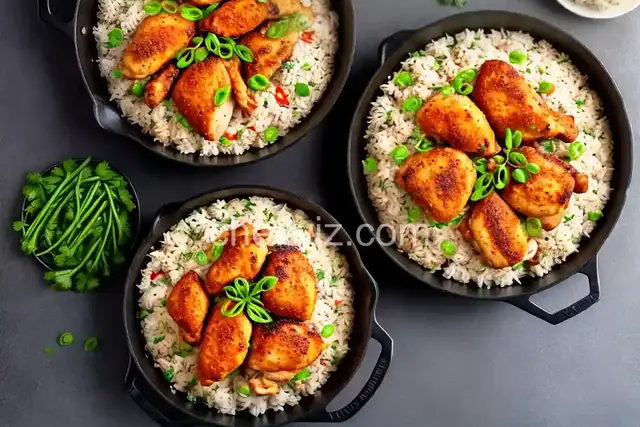One-Pot Crispy Chicken and Rice