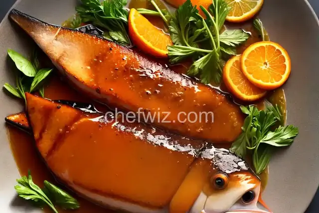 Orange Glazed Swordfish