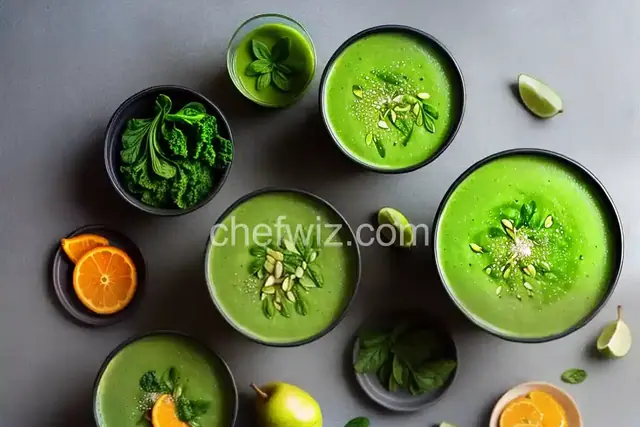 Orange-Pear Green Smoothie with Bok Choy