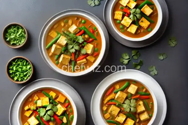 Panang Curry with Tofu and Vegetables
