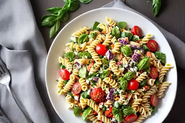 Pasta Salad with Homemade Dressing