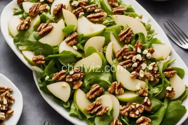 Pear Salad with Balsamic and Walnuts