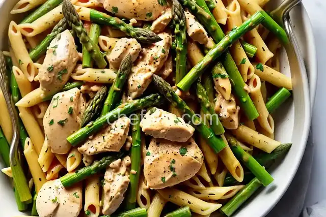 Penne with Chicken and Asparagus