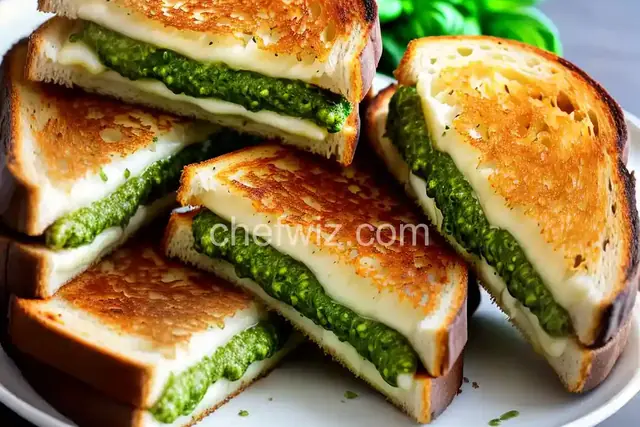Pesto Grilled Cheese Sandwich