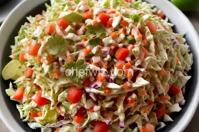 Pico de Gallo with Cabbage (Mexican Coleslaw)
