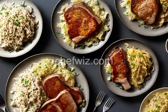 Pork Chops and Sauerkraut
