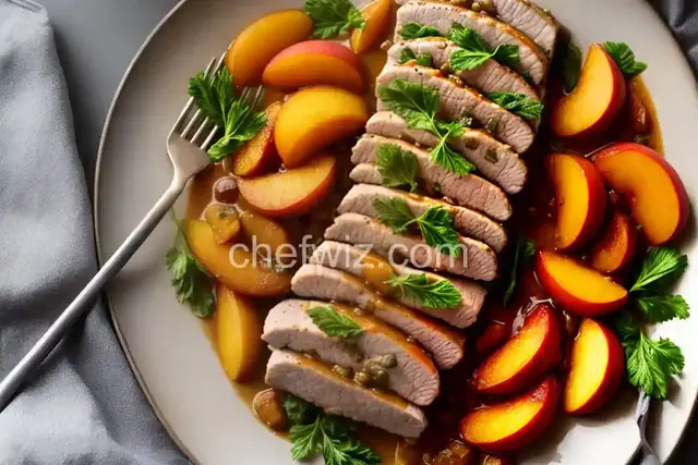 Pork Tenderloin with Peaches