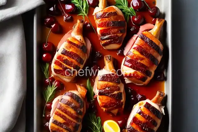 Prosciutto-Wrapped Cherry-Stuffed Chicken Breasts
