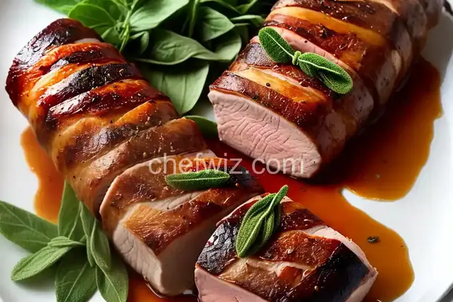 Prosciutto-Wrapped Pork Tenderloin with Crispy Sage