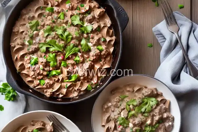 Quick and Easy Hamburger Stroganoff