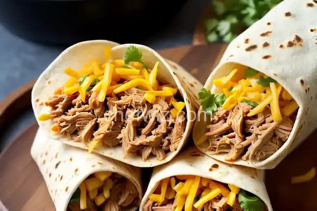 Quick and Easy Pulled Pork Burritos