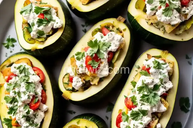 Ricotta Stuffed Zucchini