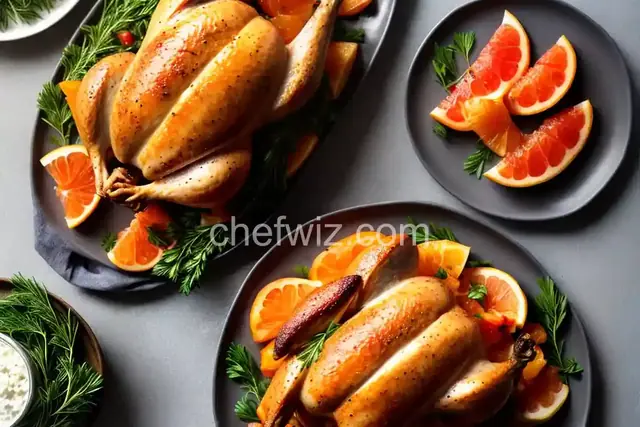 Roast Chicken with Grapefruit