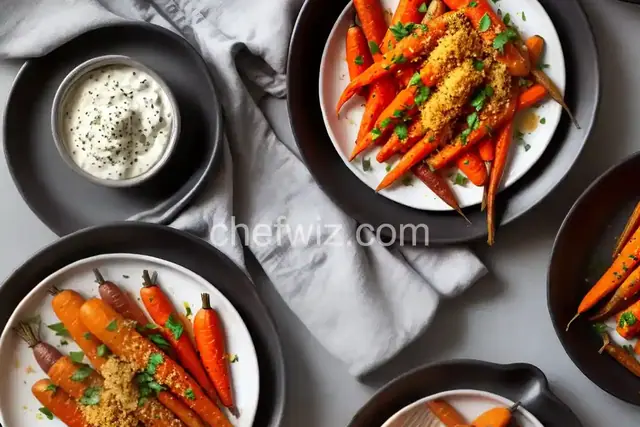 Roasted Carrots with Garlic Bread Crumbs