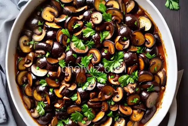 Roasted Eggplant and Mushrooms