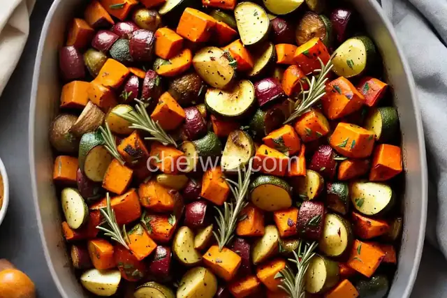 Roasted Fall Vegetables with Rosemary