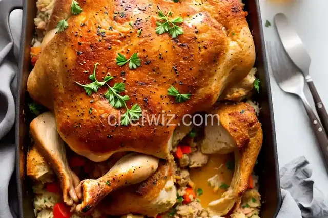 Rotisserie Chicken and Stuffing Casserole
