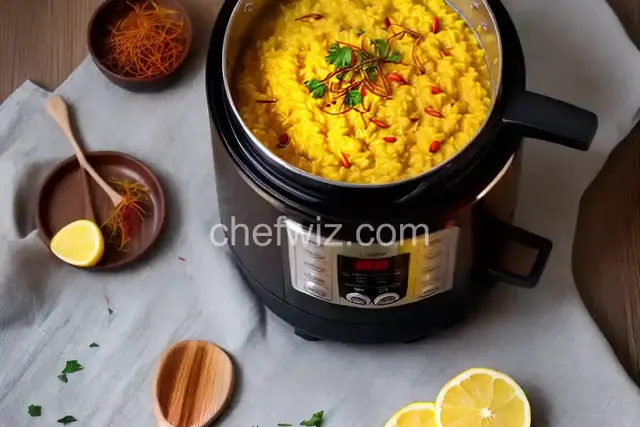 Saffron Risotto in the Pressure Cooker