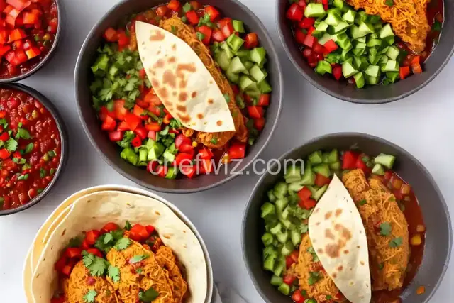 Salsa Chicken Burrito Filling