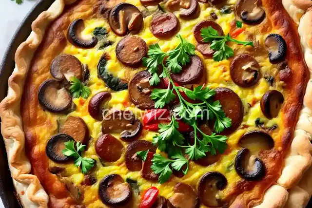 Sausage Mushroom Quiche