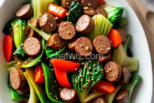 Sausage and Bok Choy Stir-Fry