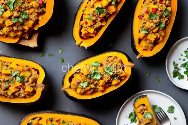 Savory Stuffed Butternut Squash