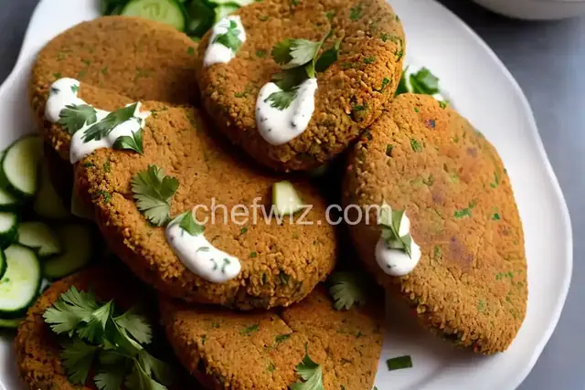 Sean's Falafel and Cucumber Sauce