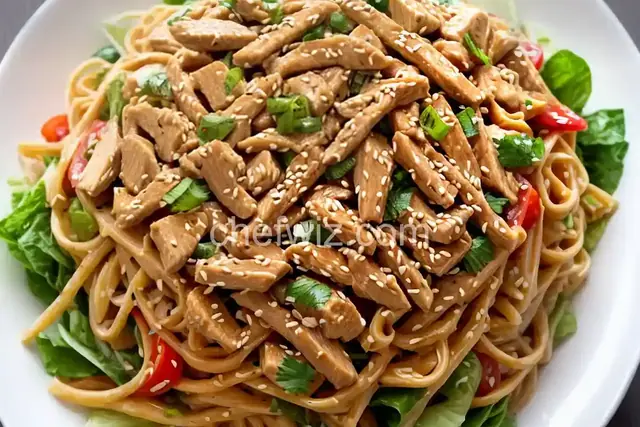 Sesame Pasta Chicken Salad