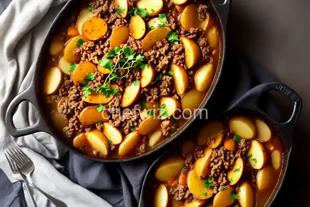 Shearers' Mince and Potato Hot Pot