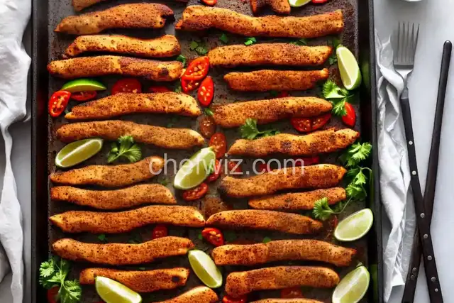 Sheet Pan Blackened Chicken Strips