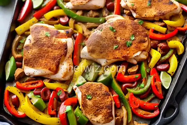 Sheet Pan Chicken Fajitas