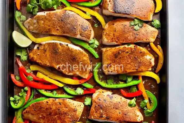 Sheet Pan Mahi Mahi Fajitas
