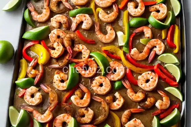 Sheet Pan Shrimp Fajitas
