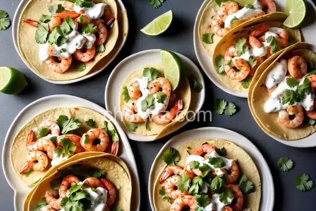 Shrimp Tacos with Cilantro-Lime Crema