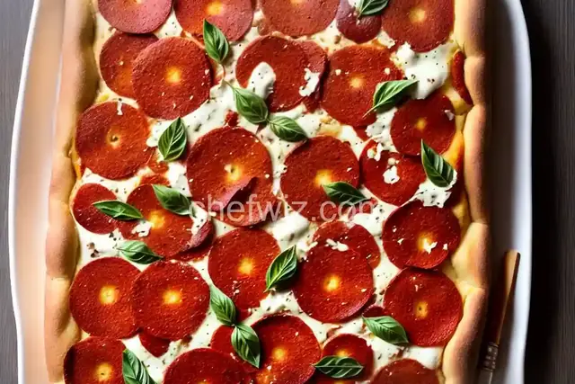 Sicilian Christmas Pizza (Sfincione)