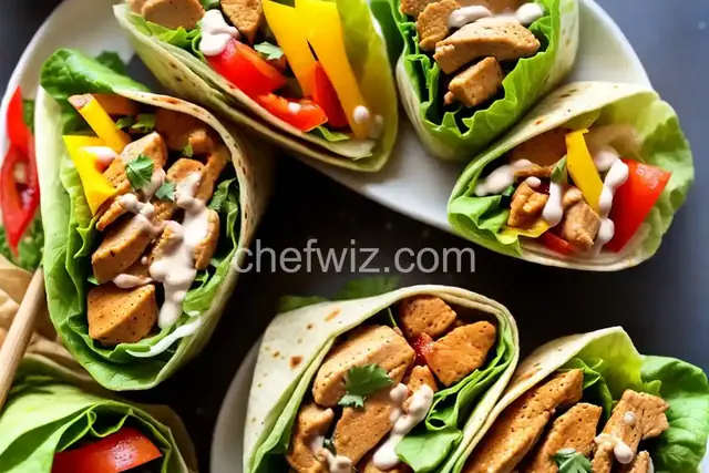 Simple Sweet and Spicy Chicken Wraps