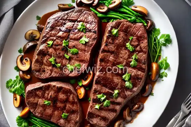 Sirloin Steak with Mushrooms