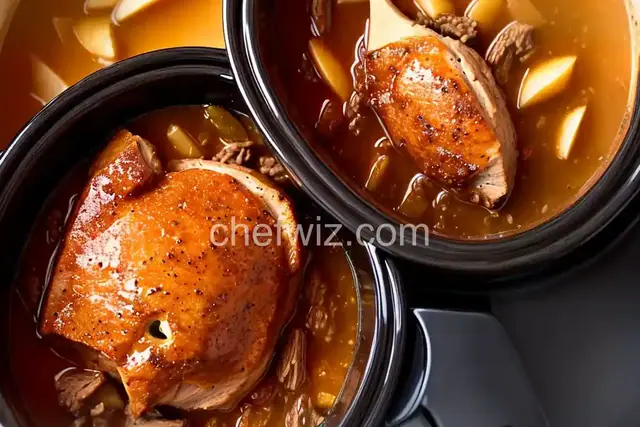 Slow Cooker Apple Cider Braised Pork