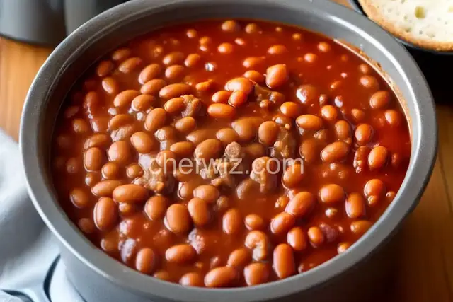 Slow Cooker Baked Beans Using Canned Beans