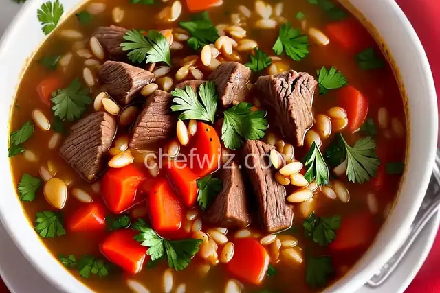 Slow Cooker Beef Barley Soup