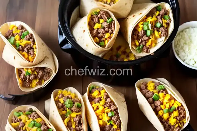 Slow Cooker Breakfast Burritos