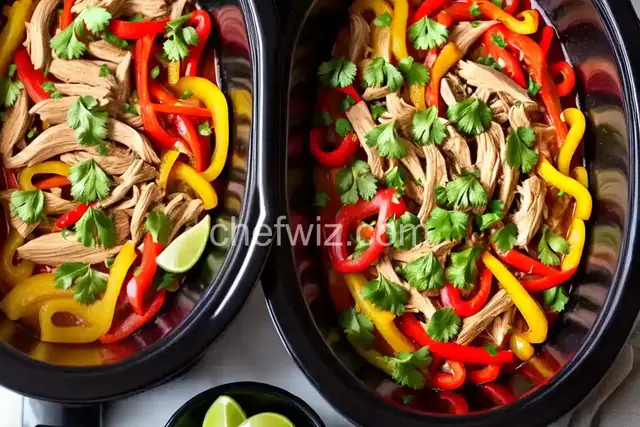 Slow Cooker Chicken Fajitas