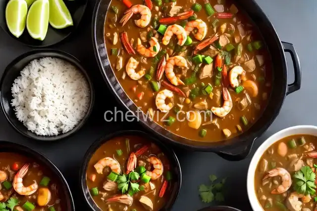 Slow Cooker Chicken Gumbo with Shrimp